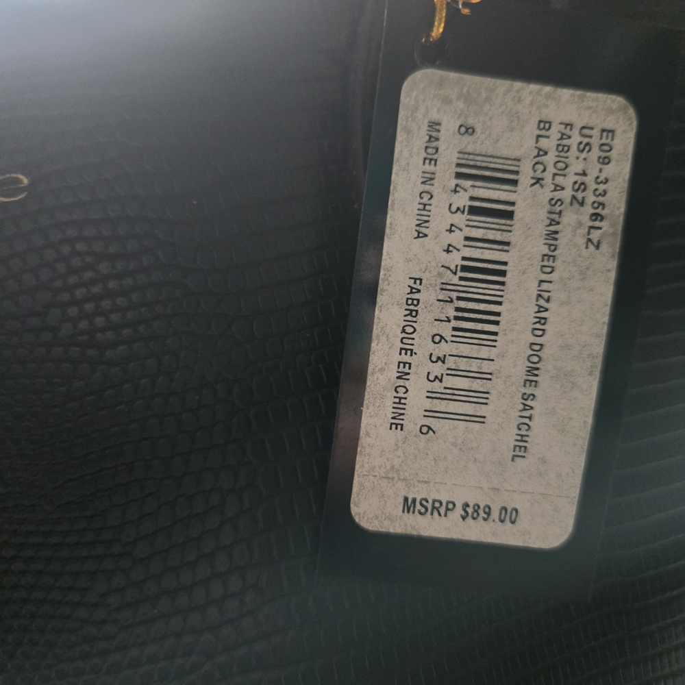 Bebe Black Satchel with Logo - Picture 3 of 9